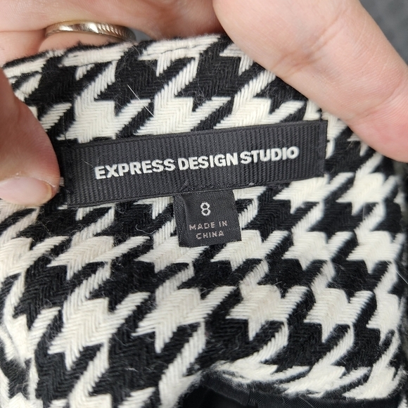 Express Wool Houndstooth Micro Mini Skirt!! - Picture 2 of 3